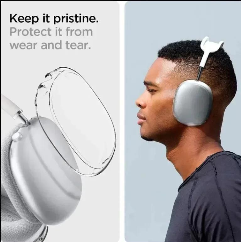 Чехол 3 в 1 для AirPods Max TPU Чехол-защита от ударов для беспроводных наушников Сменный чехол Защитная крышка для Air Pods Max 2021