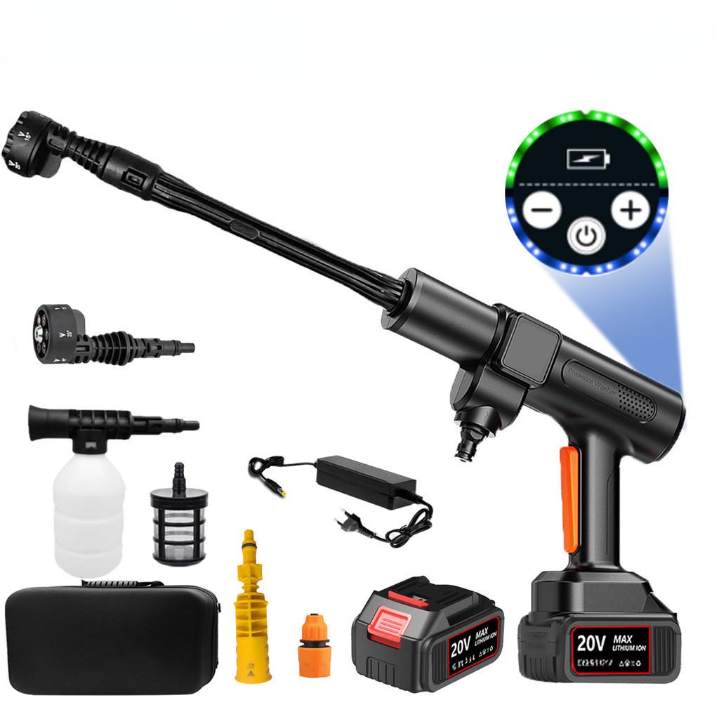 6 IN 1 Brushless High Pressure Car Washer Gun Handheld Rechargeable Spray Car Washing Machine Wireless Garden Power Tool