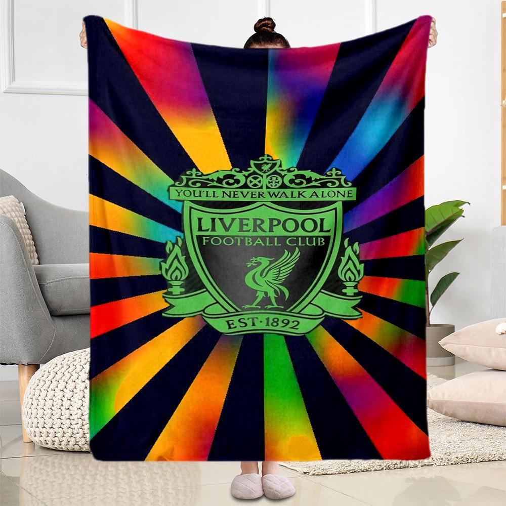 Liverpool Football Club Blanket Soft Warm Cozy Great For Picnics Office Chair Seaside Four Seasons Universal Modern