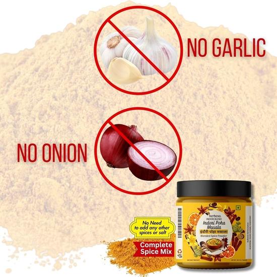 Herbexo Jeeravan Masala Indore Poha Masala Powder - Indori Jeeravan Masala for Poha - Indori Poha Masala Seasoning for Authentic Taste - 50gm