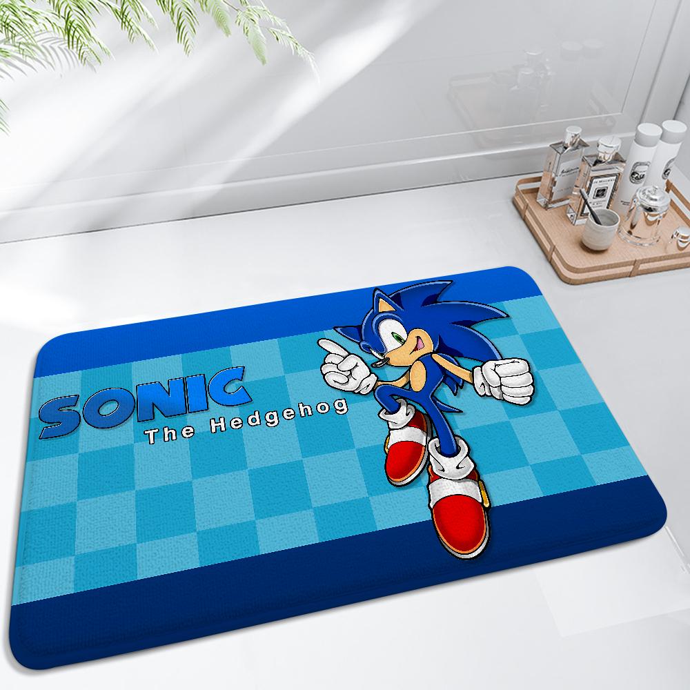 S-Sonic Cartoon Floor Mat For Living Room Sofa Floor Cushions Modern Soft Fluffy Home Rug For Children's Bedroom Play Carpet