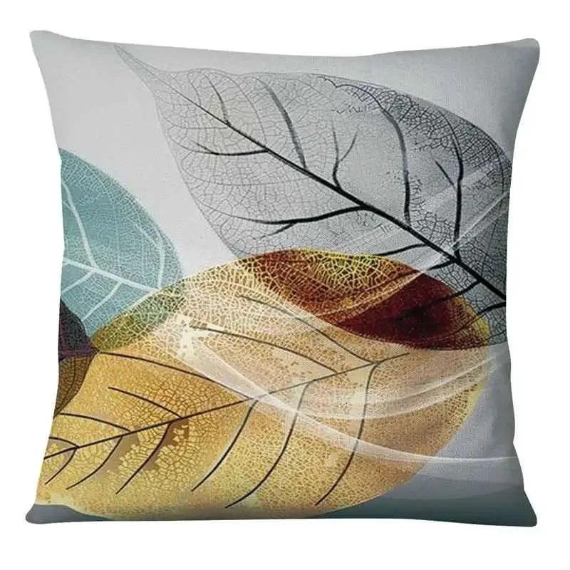 Leafy Artistic Patterns Throw Pillow Covers Pattern Cushion Cover Suitable For Sofa Bedroom Car Pillow Cover