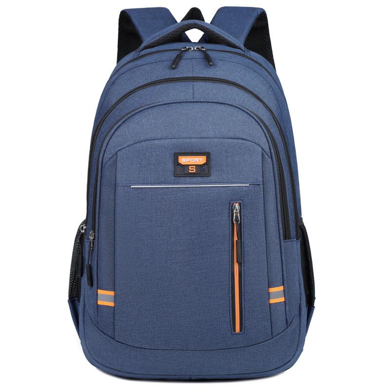 Big Capacity Travel Backpack With Striped Pattern And 16in Laptop Compartment For Students