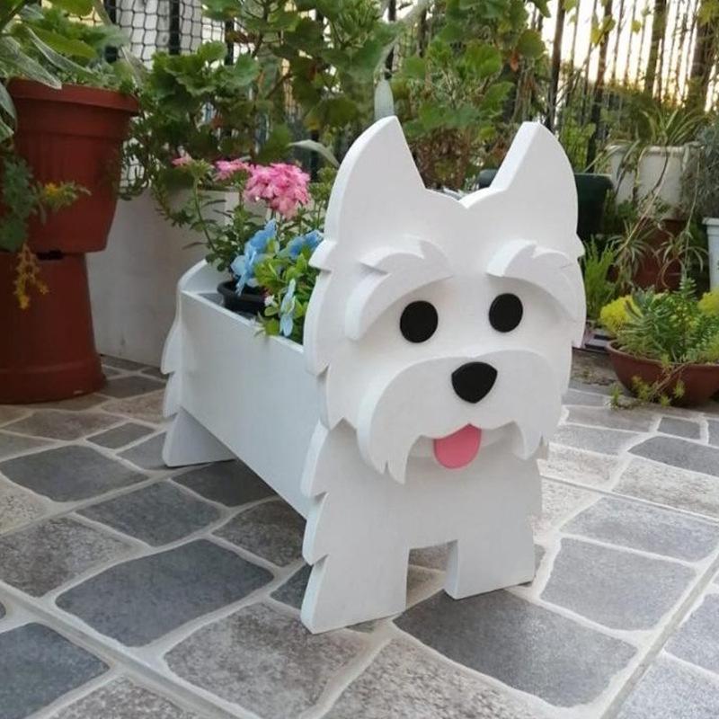 Creative Pet Cat Dog Flower Pot for Garden Courtyard Decoration