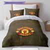 Royal MUFC Crown Bedding Quilt Set Quilt Cover Pillowcase Home Decoration Birthday Gift (1 * duvet cover + 2 * pillowcase, without core)