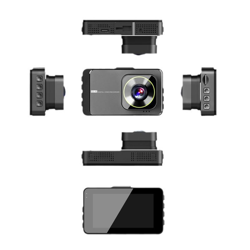 Dual Lens Dash Cam with Night Vision, 3" HD 1080P, WiFi, and Front & Rear Recording