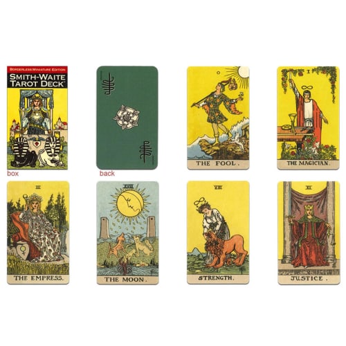 Nichiyu 82-Card Tarot Deck, Waite Edition, Fortune Telling [Authentic] [Miniature Smith-Waite? Tarot Deck Borderless Miniature Edition] "The Smith-Wai