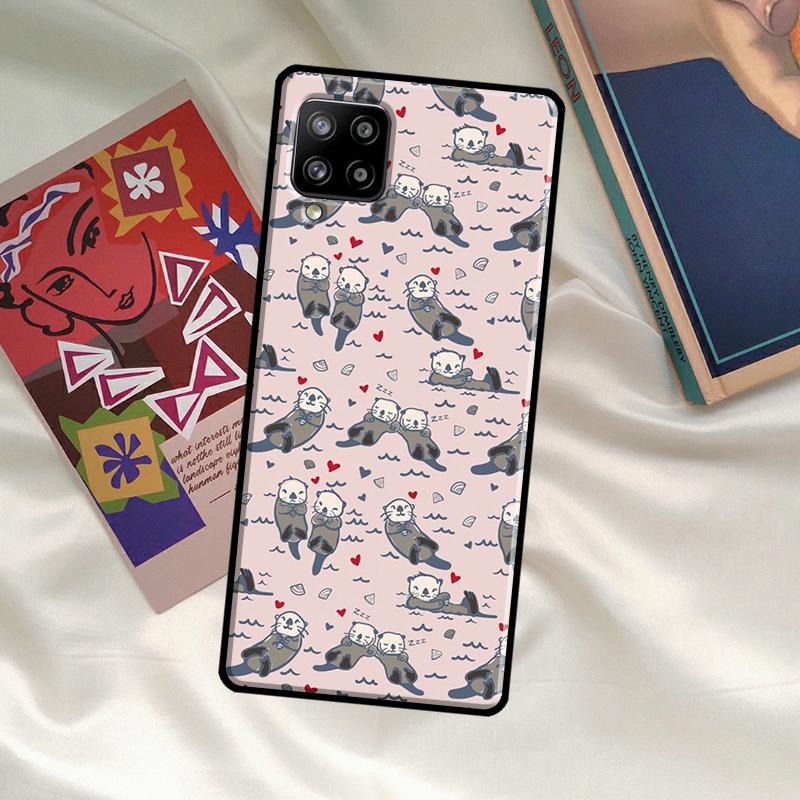 Sea Otter Pattern Case For Samsung Galaxy A33 A13 A36 A56 A23 A52 A32 A12 A54 A34 A14 A16 A26 A53 A15 A35 A55