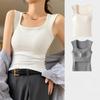 Elegance Casual Stylish Vest H875 with Chest Pads One-piece Wide Straps Undershirt Female Internal Summer Work Word Slim Bottoming Tops Bustier