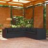 Day and Night - Day and Night 5-piece Garden Furniture Set and Black Synthetic Rattan Cushions