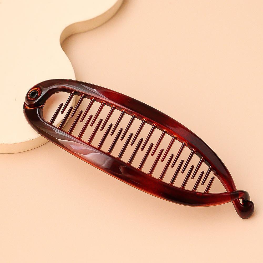 Новая женская заколка для волос в форме рыбы, повязка на голову в виде банана, простая заколка из твердой смолы, заколки-зажимы для волос