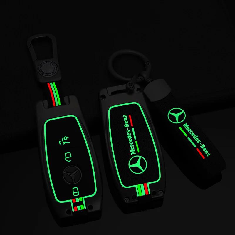 YWP4  Fashion Zinc Alloy Car Remote Key Case Cover For Mercedes Benz A C E S G Class GLC CLE CLA GLB GLS W177 W205 W213 W222 X167 AMG