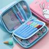 Astronaut Waterproof Kawaii Cartoon Student Pen Bags Pencil Box Pencil Cases 3D Pencil Bags