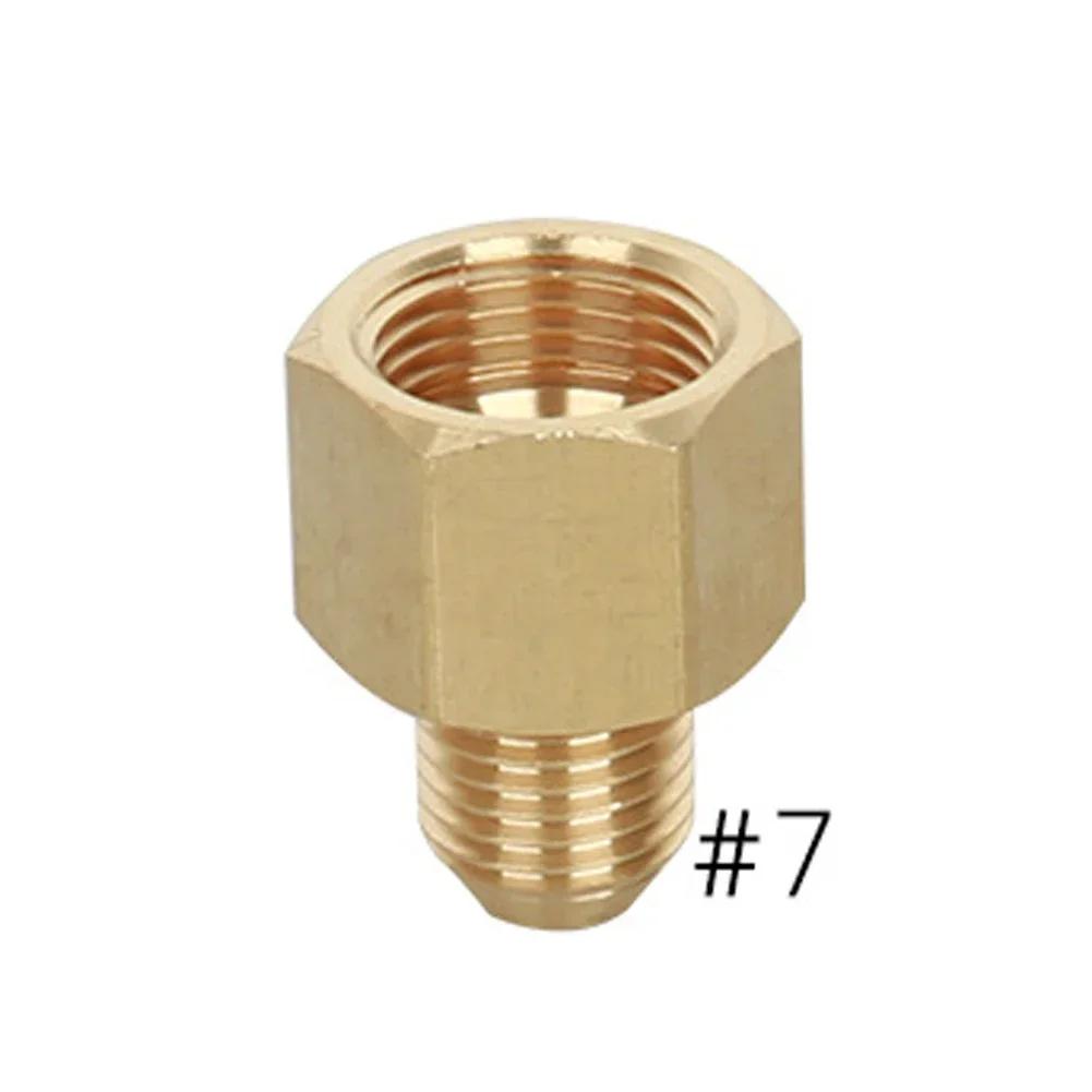 Латунный 3/8" 1/4" M14 M18 M22 Резьбовой соединитель Адаптер папа-мама для мойки высокого давления, горелки, переходные соединения, трубный фитинг
