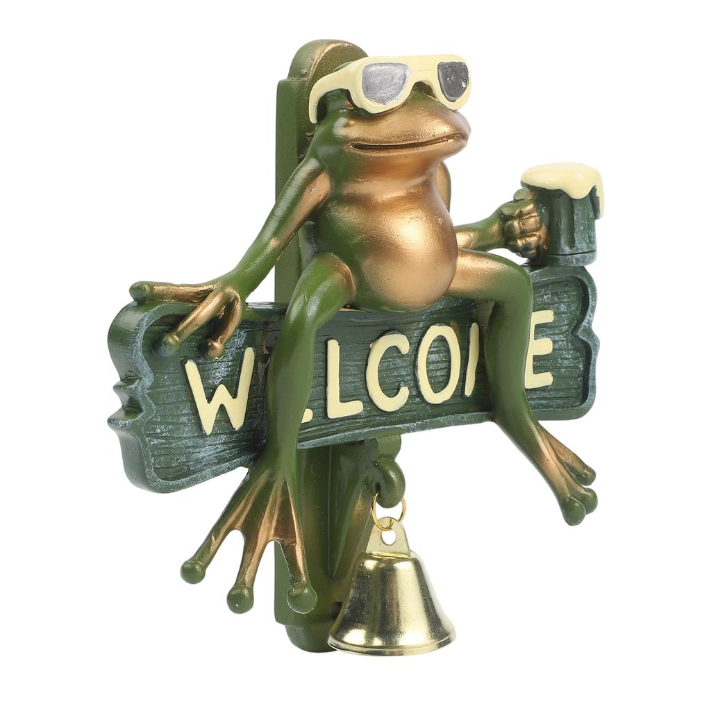 Charming Door Accessory Frog Doorbell Resin Welcome Doorbell
