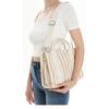 Women's Striped Canvas Model Adjustable Handle Hand and Shoulder Crossbody Bag Manuka Tnc1008