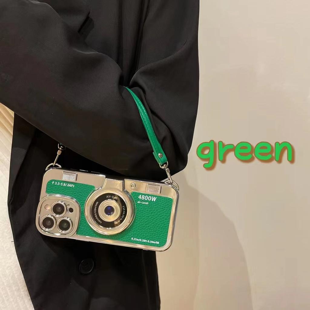 Чехол для камеры Emily In Paris в стиле ретро для IPhone 14 Plus 13 12 11 Pro Max, кожаный браслет с камерой на ремне, противоударный чехол