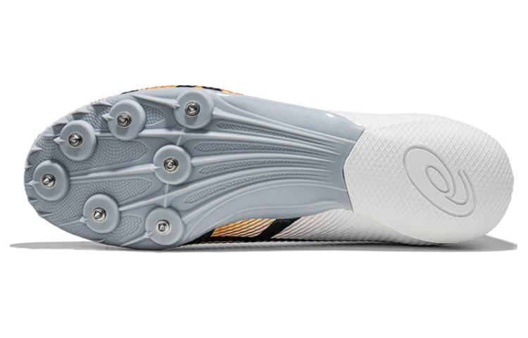 Asics Hyper Sprint 8 Устойчивые к истиранию Дышащие Низкие Беговые Кроссовки Унисекс Белый Черный 1093A200-101