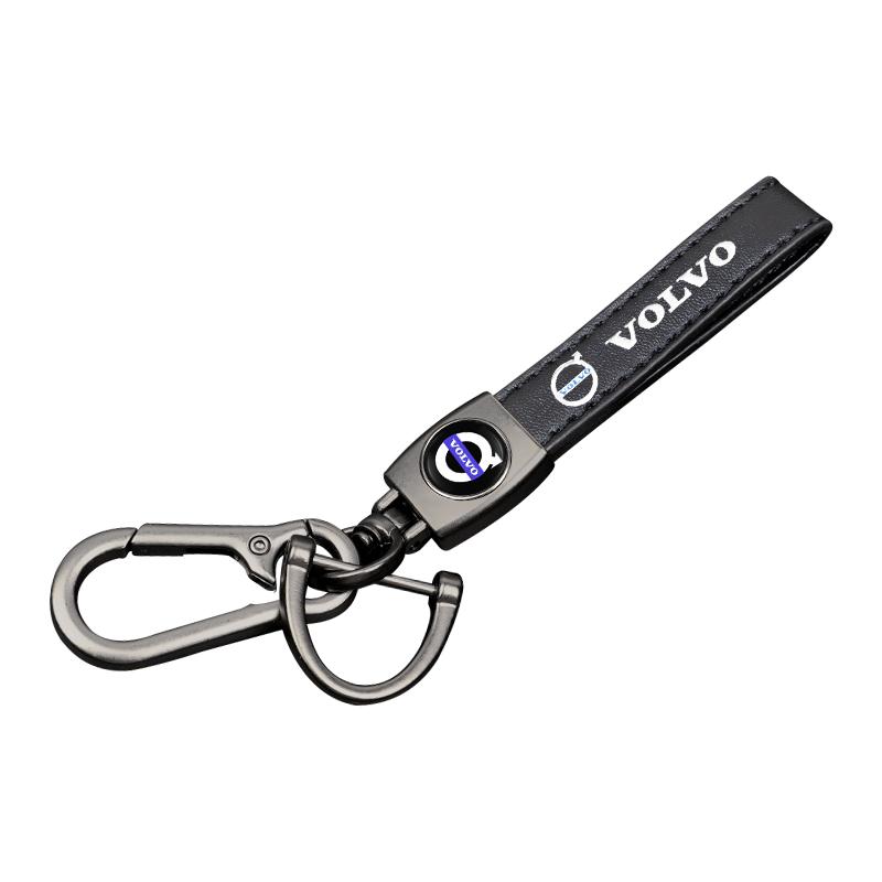 Volvo Zinc Alloy Keychain Car Leather key chain Accessories For Volvo Xc60 Xc90 V40 V60 S60 V50 V90 S80 C40 XC40 V70 XC70 Rdesig