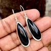 Овальные серьги из черного оникса, серьги ручной работы из стерлингового серебра 925 пробы для женщин