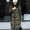 Fashion Women Winter Warm Cotton Hooded Winter Long-Sleeved Overcoat