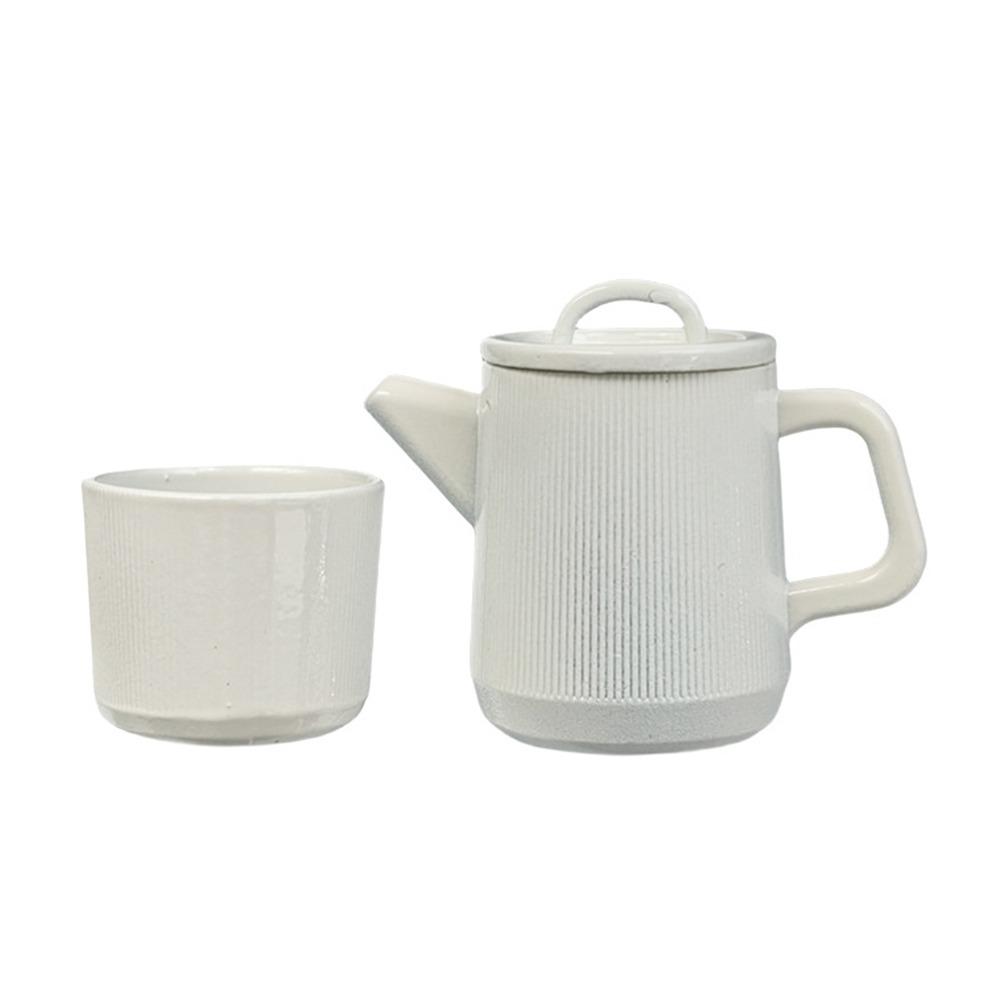 1/6 Doll Kettle Cup Set Alloy Miniature Drinkware Creative Dollhouse Teapot