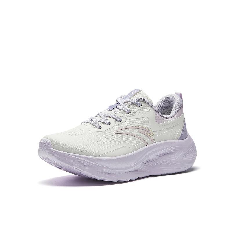 Anta Yichen women running shoes ivory white / pale purple gray / mist purple 922545533-1