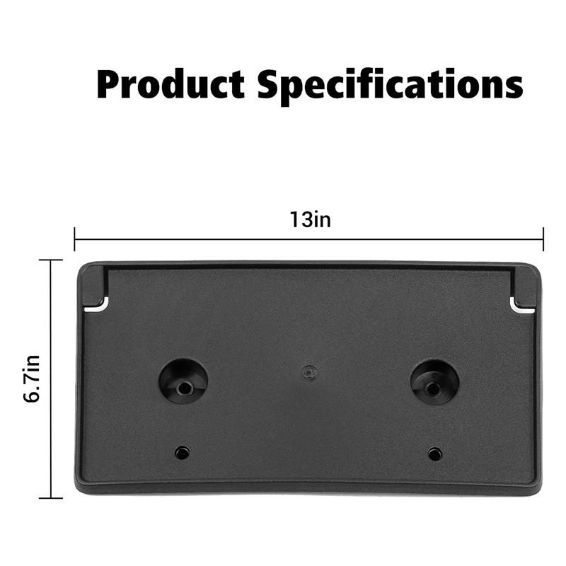 1pc Black Front License Plate Bracket Kit 68274215AA Fit for Ram 1500 2019-2024