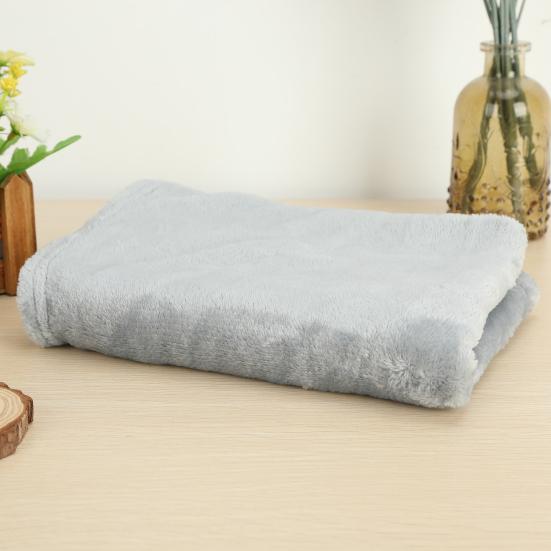 Coral Fleece Blankets Super Soft Shaggy Universal Solid-color Fleece Blankets for Sofa