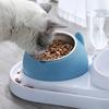 200ML Cat Dog Bowl Raised Non Slip Puppy Base Cat Food Drinking Water Feeder Tilt Safeguard Neck Pet Bowl Pets Supplies