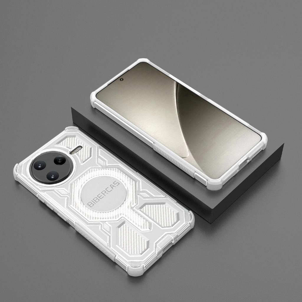 BIBERCAS J-16 Transparent Series For Xiaomi Poco F7 Ultra 5G/Redmi K80 Pro 5G Case Compatible with MagSafe TPU+PC Phone Cover