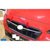 For Subaru XV GT 2018   ABS chrome on the front grille cover center mesh decoration