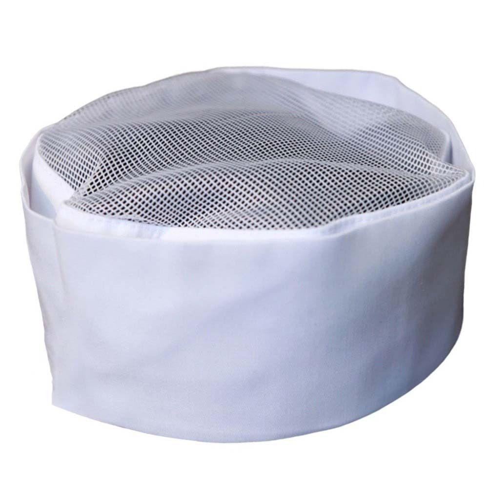 Wear Resistant Chef Flat Top Caps Japanese-Style Head Circumference Breathable Sushi Cap Bakery