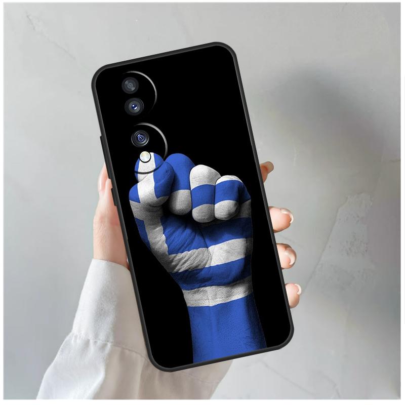 Греция Греческий Флаг Чехол Для Honor 90 Lite 50 70 Magic 5 6 Pro X6 X7 X8 X9 X6a X7a X8a X9a X9b X8b Чехол Coque