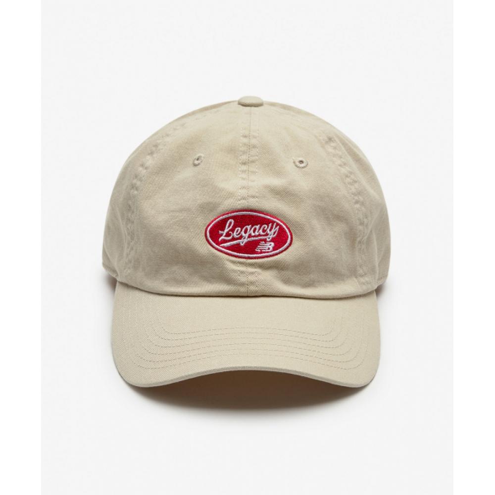 New Balance Nbgdfs1110 бейсболка Legacy с маленьким логотипом бежевая 