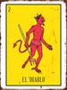 Retro Mexican Loteria Bingo Game Printed Metal Sign La Sirena Mermaid Collage Wall Plate Latin Style Cafe Bedroom Wall Decoratio
