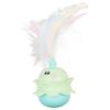 Cat Feather Toy Electric Automatic Rotation Kitten Toy Interactive Anxiety Reduction Cat Toy for