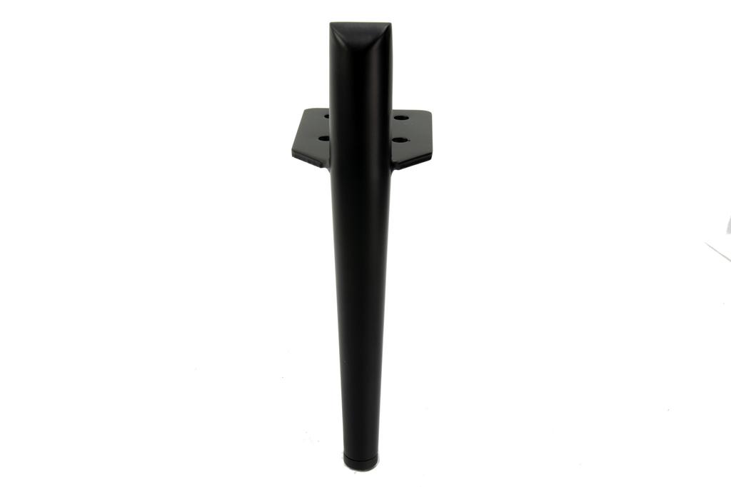 Set of 4 sofa legs, black pin, height 15 cm