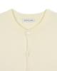 BESLOW Fine Knit Half Sleeve Cardigan Ivory