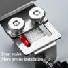 Stainless Steel Cabinet Door Installation Locator Adjustable Woodworking Auxiliary Tools Mounting Jig Hidden Door Mount Support