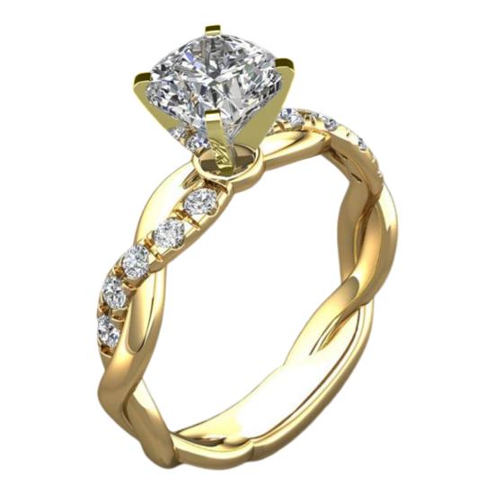 Обручальное кольцо витой сверкающий высококачественный браслет со стразами и костяшками ювелирных изделий