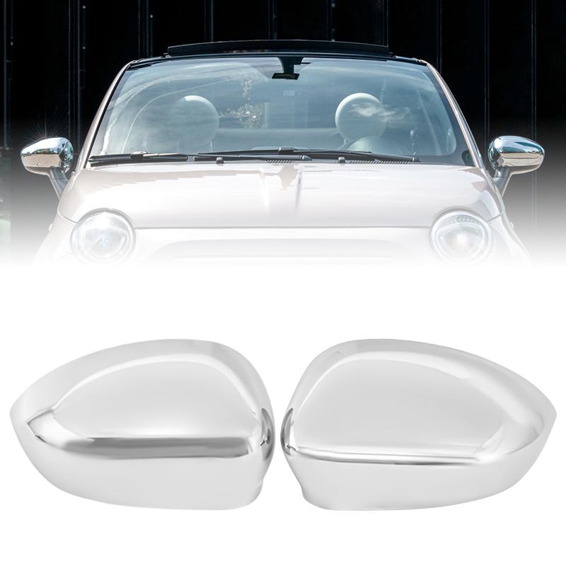 Door Side Wing Rearview Mirror Cover Cap For Fiat 500 500c Grande Punto 595 Abarth 695 2007 2008 2009 2010 - Mirror Housing