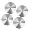 ACROPIX Колпачок центра ступицы колеса автомобиля Эмблема Значок Декаль Наклейка 56,5 мм Серебристый тон 4 шт.