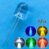 500 шт 10 мм круглые супер яркие лампы бусины прозрачные светодиодные белые красные зеленые синие желтые УФ розовые оранжевые купольные лампочки