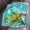 Fashion Luxury Elegant Silk-like Square Scarf Women 70x70cm Lightweight Landscape Art Print Spring Summer Gift Scarves