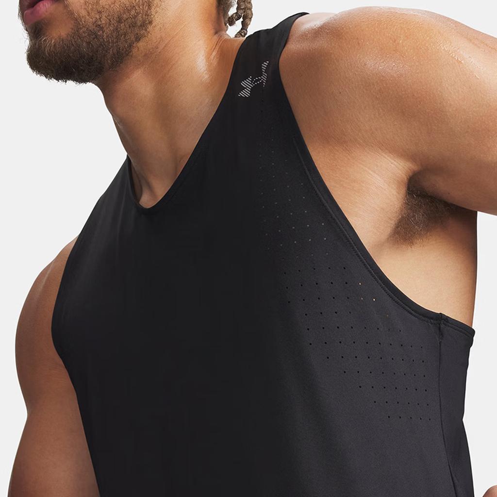 Under Armour Мужская дышащая однотонная майка для бега Velociti Pro без рукавов 6009505-001