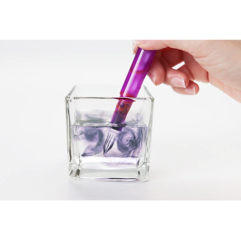 Teranishi Chemical Industry Стеклянная ручка-гитара с колпачком Aurora Peacock Blue GLAA-PE