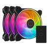 Cooler Master MasterFan MF120 Halo2 3-в-1 120 мм ARGB Gen2 Вентилятор для корпуса ПК, 3 шт., Черный, MFL-B2DN-213P2-R2, FN2126