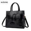 Women's Bag Snake Pattern Tote Bag One Shoulder Diagonal Cross Bag Atmospheric Bag