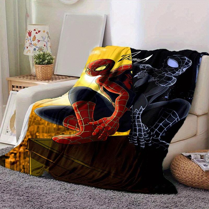 1pc Spier-Man Printing Blanket - Soft, All-Season Throw for Living Room, Beroom,Personalize Gift with Aorable Cartoon esign